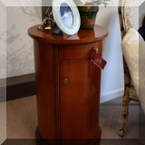 F11. Grange Furniture round sidetable column bar 29”h x 17”w